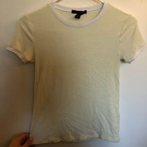 Pastel Yellow Crew Neck Tee